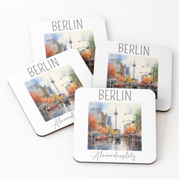 Item preview, A Watercolor Design of the Alexanderplatz - Berlin - Germany designed and sold by Sketch-Shack.