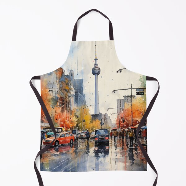 Item preview, A Watercolor Design of the Alexanderplatz - Berlin - Germany designed and sold by Sketch-Shack.