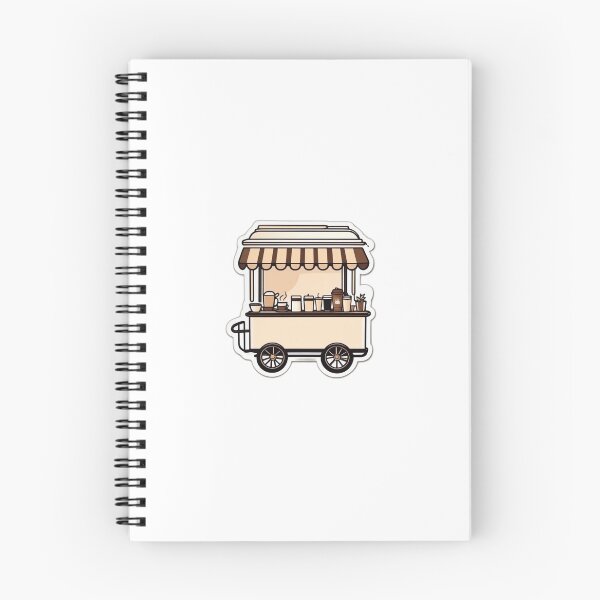 Artikelvorschau, Minimalist cream coffee cart teatime kawaii aesthetic  entworfen und verkauft von VIZARDcreations.