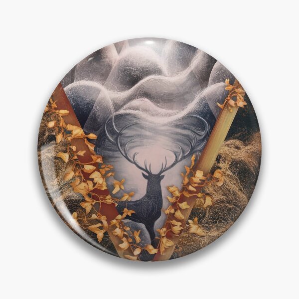 Item preview, Deer in a foggy forest designed and sold by Tajdi.