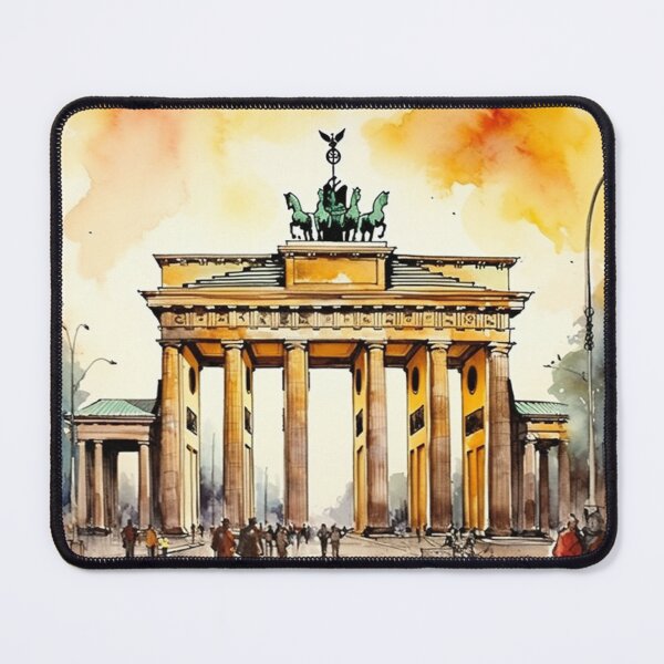 Item preview, A Watercolor Design of the Brandenburg Gate - Berlin - Germany designed and sold by Sketch-Shack.