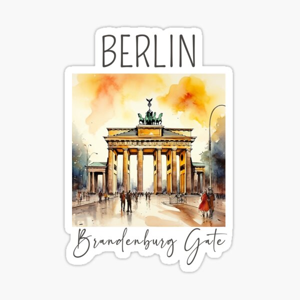 Artikel-Vorschau von Ein Aquarellentwurf des Brandenburger Tors - Berlin - Deutschland, designt und verkauft von Sketch-Shack.