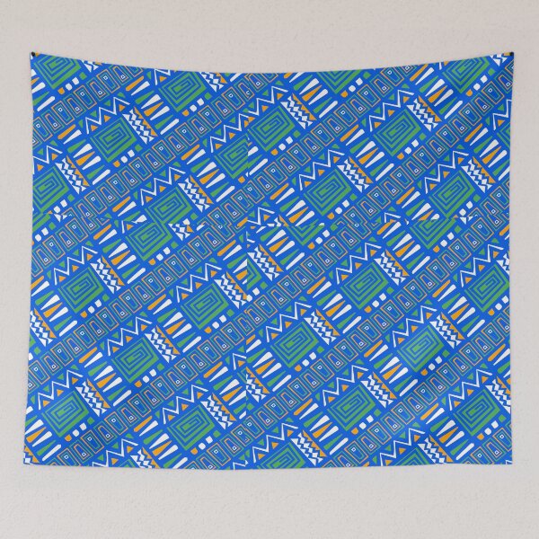 Item preview, Tribal Pattern blue designed and sold by bukajart.