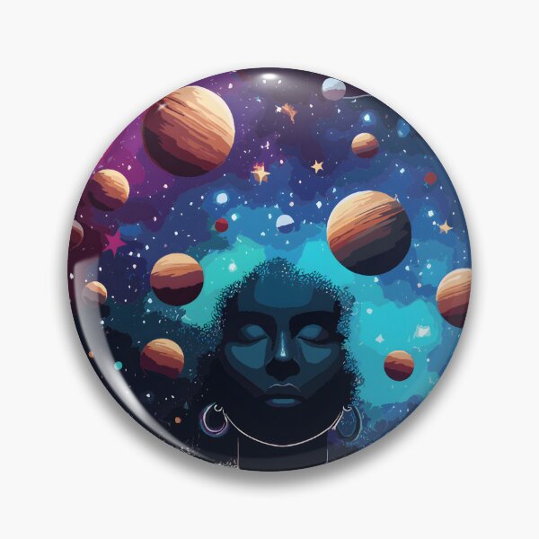 Item preview, Afrofuturism Afro Girl Black Artist designed and sold by KitonicTees.
