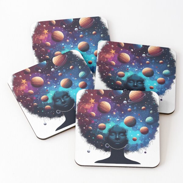 Item preview, Afrofuturism Afro Girl Black Artist designed and sold by KitonicTees.