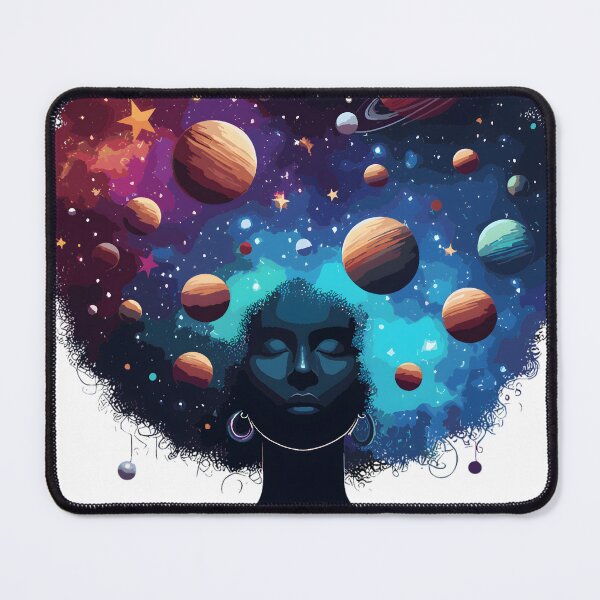 Item preview, Afrofuturism Afro Girl Black Artist designed and sold by KitonicTees.
