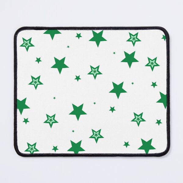 Item preview, Green stars pattern designed and sold by HKathPrint.