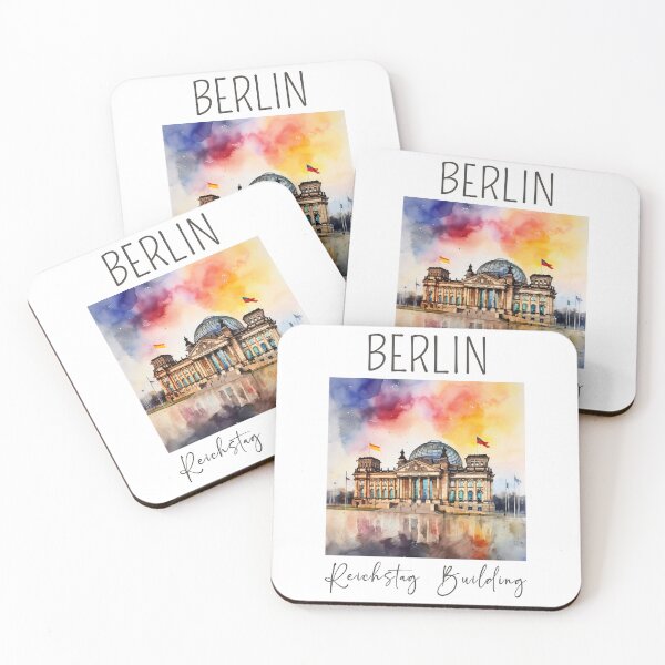 Item preview, A Watercolor Design of the Reichstag Building - Berlin - Germany designed and sold by Sketch-Shack.