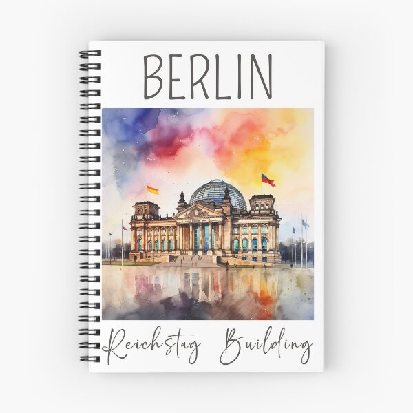 Item preview, A Watercolor Design of the Reichstag Building - Berlin - Germany designed and sold by Sketch-Shack.