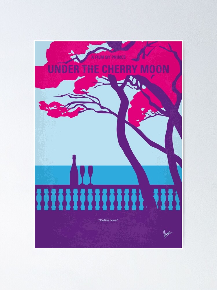 No933 My Under The Cherry Moon Minimal Movie Poster Poster By Artboyvince Redbubble