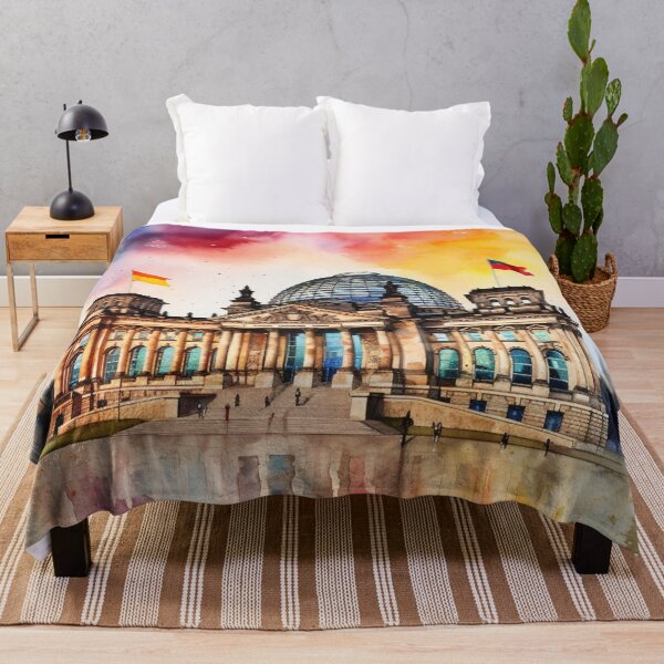 Item preview, A Watercolor Design of the Reichstag Building - Berlin - Germany designed and sold by Sketch-Shack.