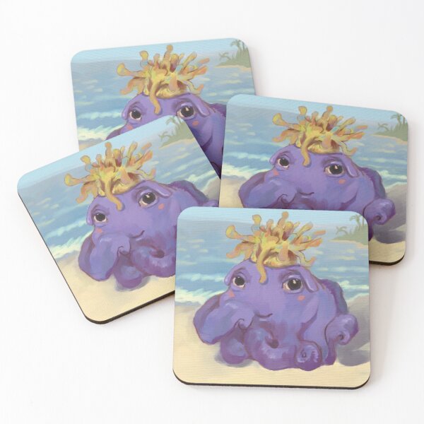 Item preview, Purple Flapjack Octopus By The Ocean Waves designed and sold by anatovas.