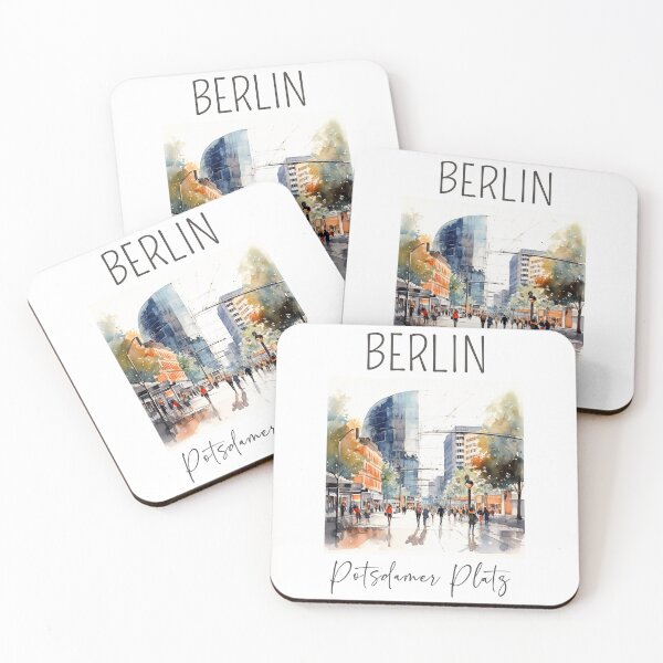 Item preview, A Watercolor Design of the Potsdamer Platz - Berlin - Germany designed and sold by Sketch-Shack.