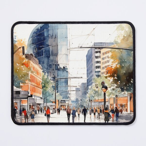 Item preview, A Watercolor Design of the Potsdamer Platz - Berlin - Germany designed and sold by Sketch-Shack.