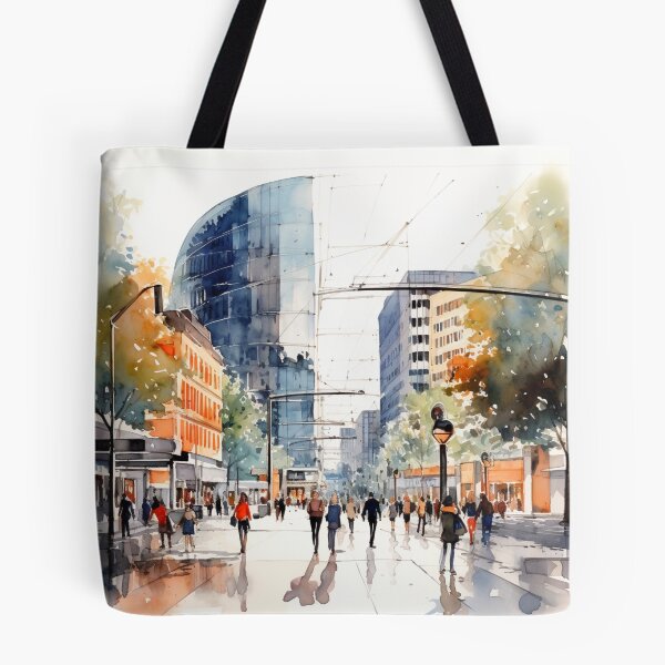 Item preview, A Watercolor Design of the Potsdamer Platz - Berlin - Germany designed and sold by Sketch-Shack.