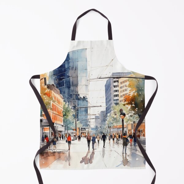 Item preview, A Watercolor Design of the Potsdamer Platz - Berlin - Germany designed and sold by Sketch-Shack.