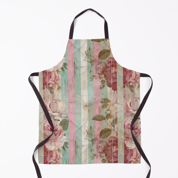 Item preview, Dainty and Demure Flowers and Stripes Shabby Chic Faded Antique Moody Floral Victorian Style designed and sold by AmandaArcane.