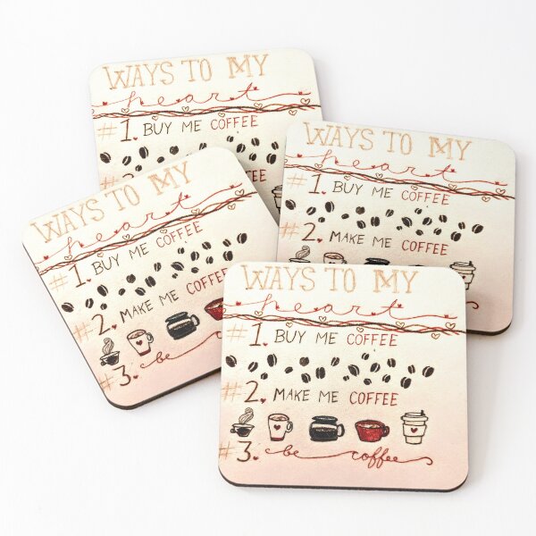 Item preview, Ways To My Heart ❤️☕ designed and sold by Art in Exile.