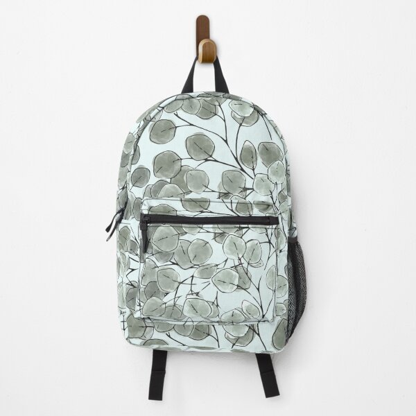 Item preview, Red Box Eucalypt Leaves on Sage Green designed and sold by studio2940.