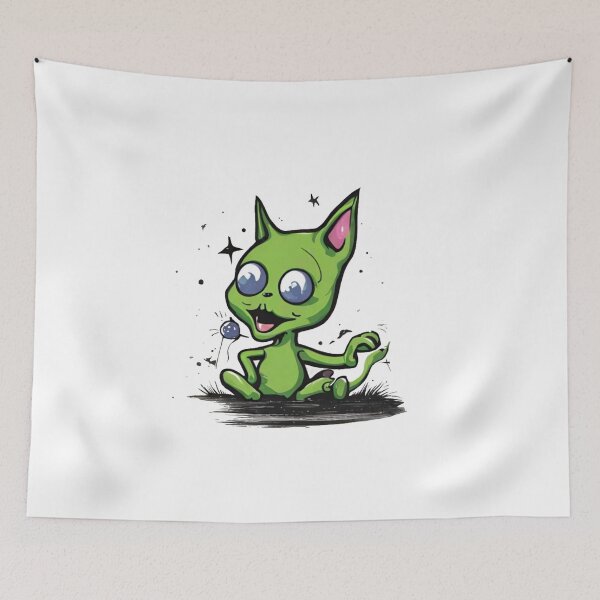 Item preview, Alien Cat designed and sold by Anupios.