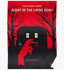 No935 Meine Nacht der lebenden Toten minimales Filmplakat Poster