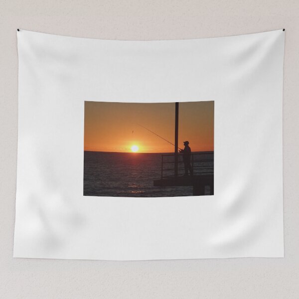 Item preview, The lone fisherman as the sun sets designed and sold by exploramum.