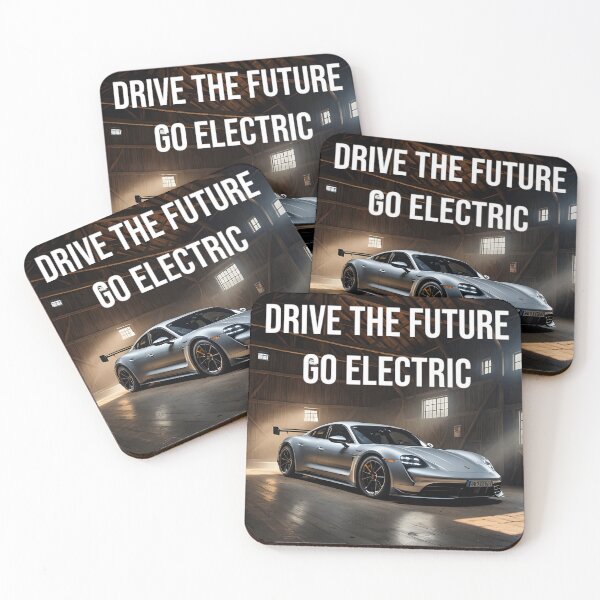 Item preview, Drive the future: Go Electric Sports Car Garage designed and sold by frunkbros.