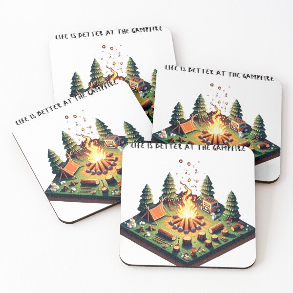 Item preview, Life Is Better At The Campfire designed and sold by ArtFeverShop.