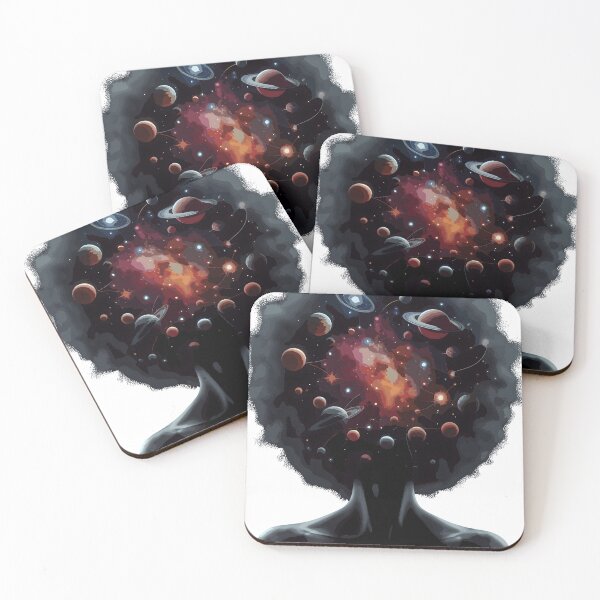 Item preview, Afrofuturism Afro Girl Cosmic designed and sold by KitonicTees.