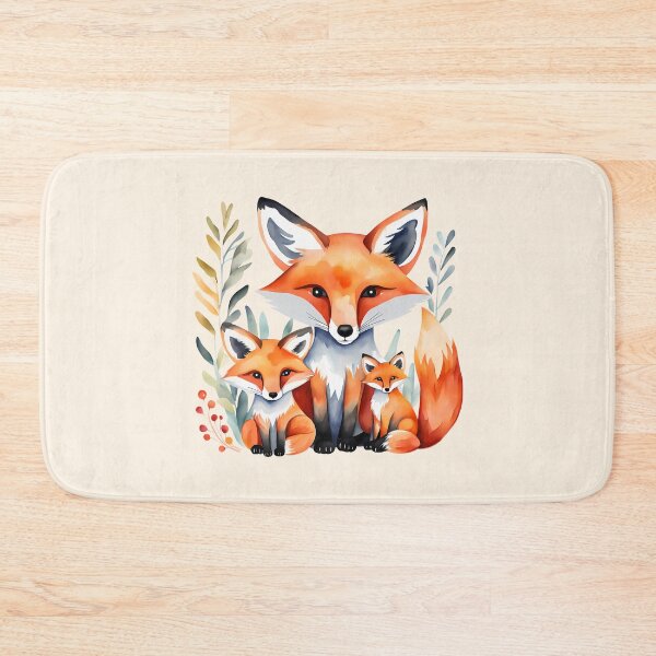 Item preview, Cute colorful red fox family, family ties designed and sold by Clara Fruggeri.