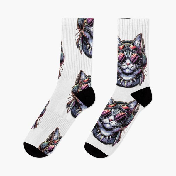 Item preview, Funny Hippie Cat designed and sold by AnalajiaDesigns.