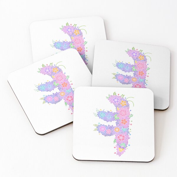 Item preview, Floral Letter "ㅕ" WeArePrettierThanFlowers designed and sold by birthflower.