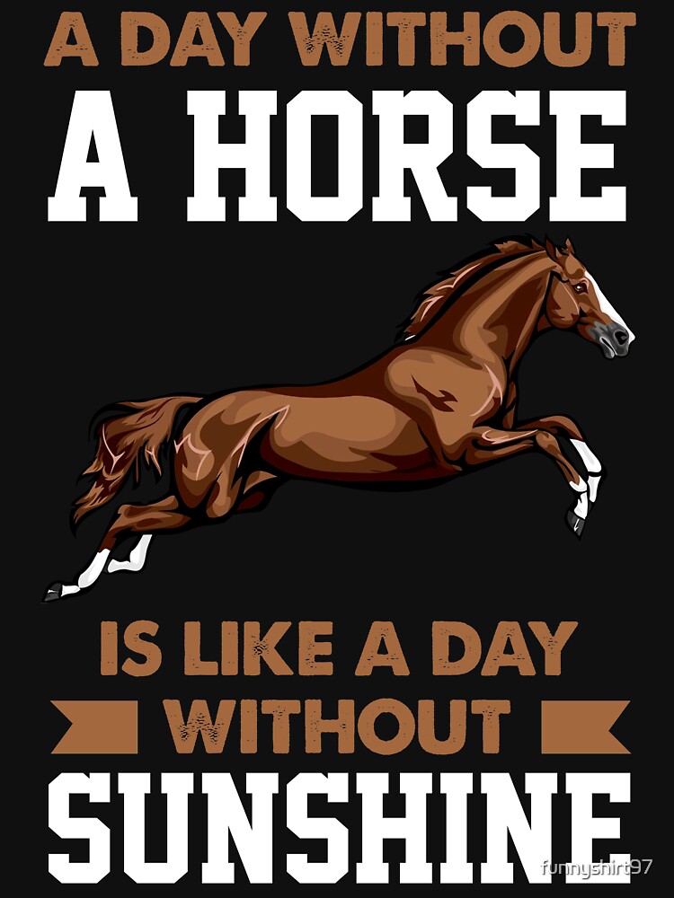 Funny A Day Without a Horse is like a Day Withput Sunshine Crazy ... Funny A Day Without a Horse is like a Day Withput Sunshine Crazy ...