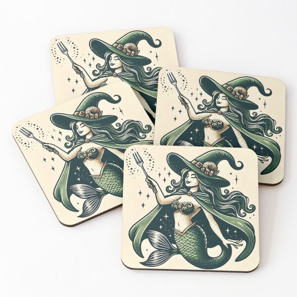 Item preview, Witch Mermaid with Fork designed and sold by Busaab.