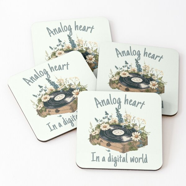 Item preview, Vintage Vinyl Record & Floral Box Art - Cottagecore Aesthetic Design designed and sold by Unitepeople.