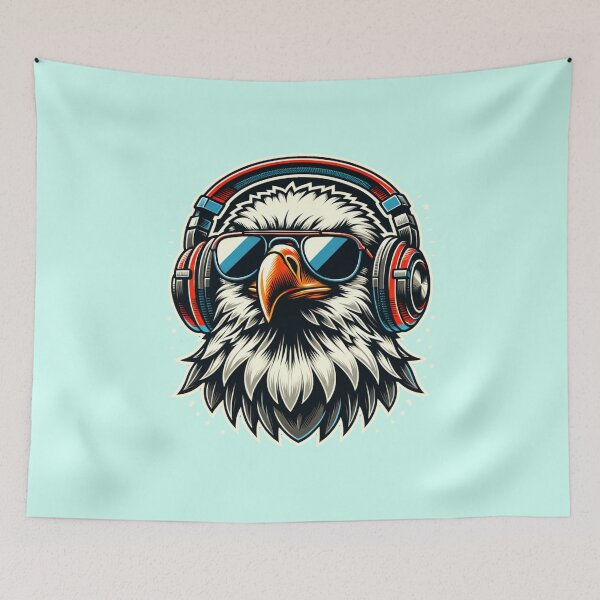 Item preview, Funny Hippy Eagle designed and sold by AnalajiaDesigns.