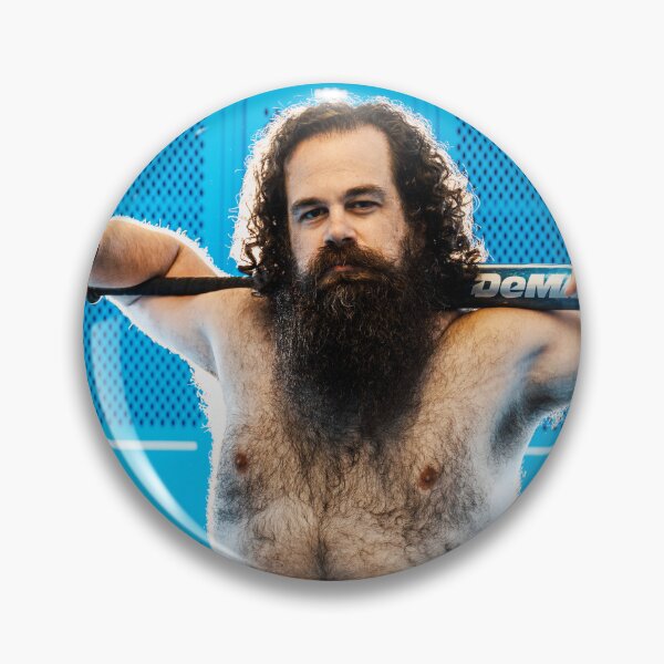 Item preview, Bearded Man with Baseball Bat in Locker Room designed and sold by Micah Kafka.