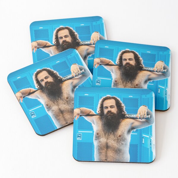Item preview, Bearded Man with Baseball Bat in Locker Room designed and sold by Other Kafka Art.