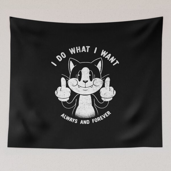 Item preview, I Do What I Want Funny Cat by Tobe Fonseca designed and sold by Tobe Fonseca®.