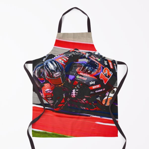 Item preview, Maverick Viñales going flat through a corner on his 2024 MotoGP motorcycle abstract designed and sold by Rodissimus1984.
