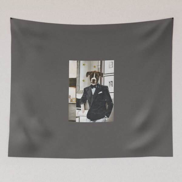 Item preview, Fancy Dog in a Tuxedo - 'Dapper'  designed and sold by Nikki Fortuin Arts & Crafts.