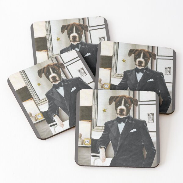 Item preview, Fancy Dog in a Tuxedo - 'Dapper'  designed and sold by Nikki Fortuin Arts & Crafts.