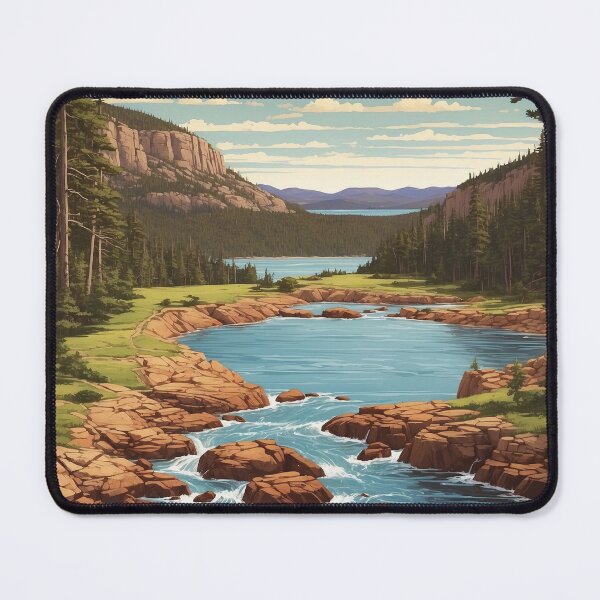 Item preview, Acadia National Park USA Vintage Travel Tourism  designed and sold by TravelersGems.