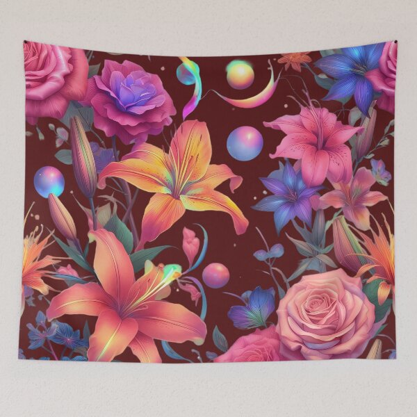 Item preview,  "Celestial Bloom: A Galactic Symphony of Flowers" designed and sold by BeautifulArt717.