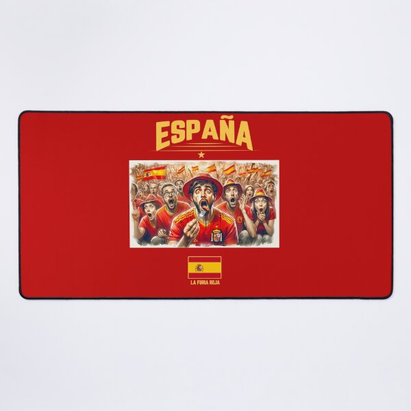 Item preview, Spanish Fans Euro24, sausage on a Fork. Spain designed and sold by Get-Forked.