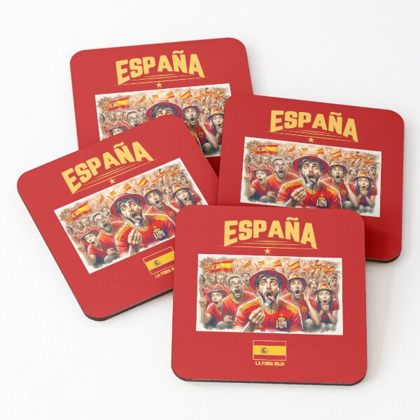 Item preview, Spanish Fans Euro24, sausage on a Fork. Spain designed and sold by Get-Forked.