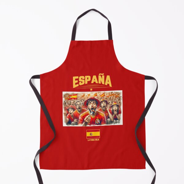 Item preview, Spanish Fans Euro24, sausage on a Fork. Spain designed and sold by Get-Forked.