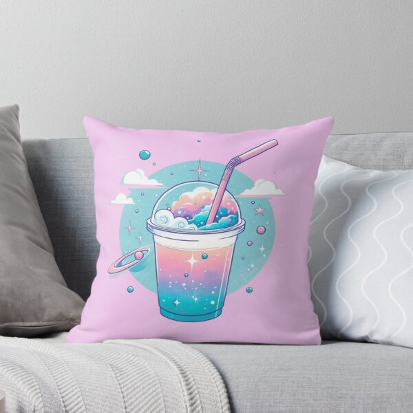 Item preview, An Aesthetic Design of a Cold Drink with a Pastel-Colored Universe designed and sold by StickerStudio27.