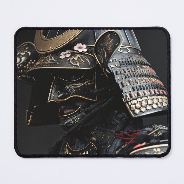 Item preview, Honorable Warrior: Close-up of a Japanese Samurai in Classic Armor designed and sold by Mullet Monkey.