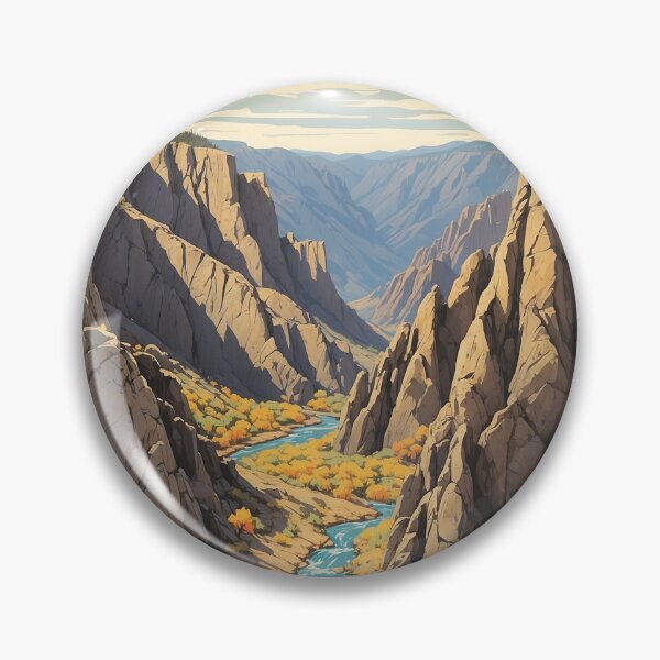 Artikelvorschau, Black Canyon des Gunnison Nationalpark USA Vintage Reisetourismus entworfen und verkauft von TravelersGems.